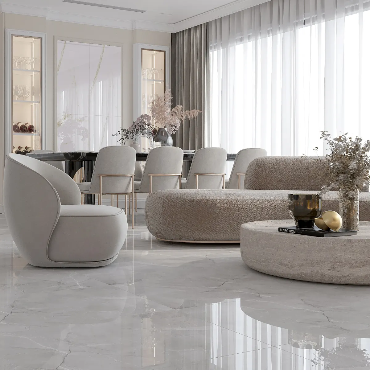 Armani Silver в интерьере